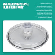 Pompa per piscina - filtro con copertura in PVC - duraturo e facile da installare - ottima filtrazione - sostituzione del filtro - resistente e affidabile - copertura del filtro per piscina