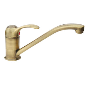 Miscelatore per bagno o cucina bronzato completo con canna bassa