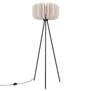 Lampada a sospensione e da terra moderna MULA con paralume in feltro 45 cm Nero Beige