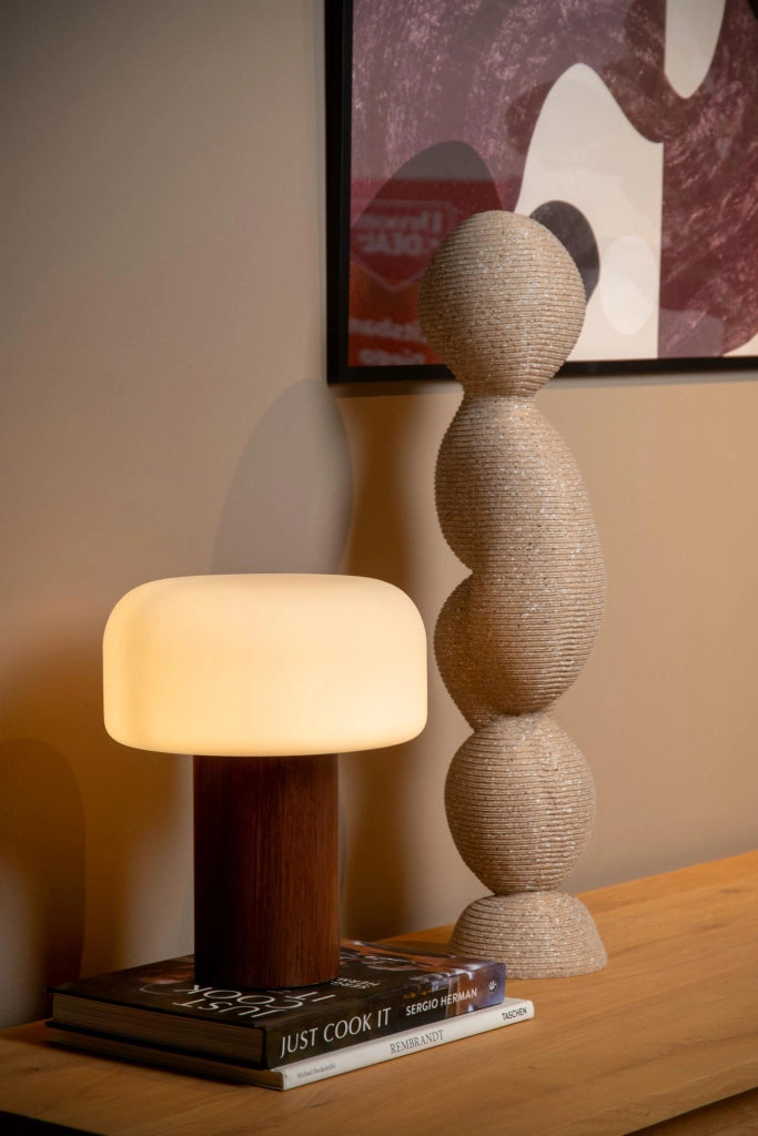 Lampada da tavolo scandinava Kenan legno 1xE14 Lucide