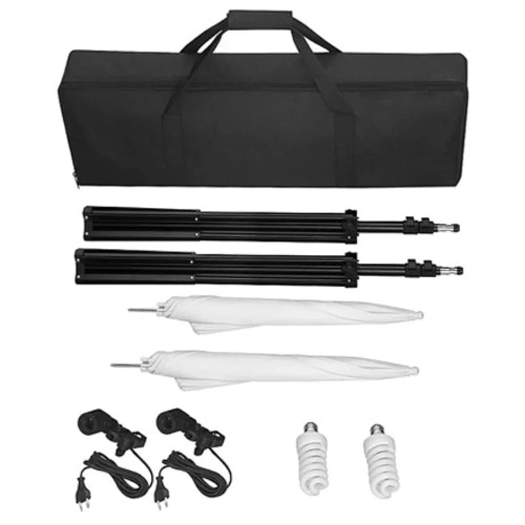 Kit professionale per studio fotografico con luci supporti e ombrelli 02_0001452