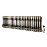 Radiatore 2 Colonne Orizzontale Metallo Grezzo 300 x 1190 mm TRV