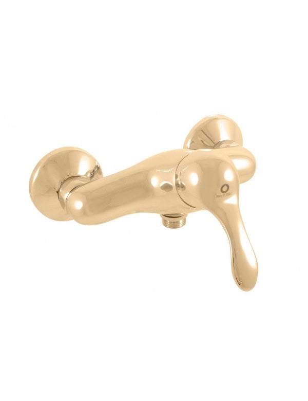 LABE miscelatore doccia a parete in ottone cromato dorato