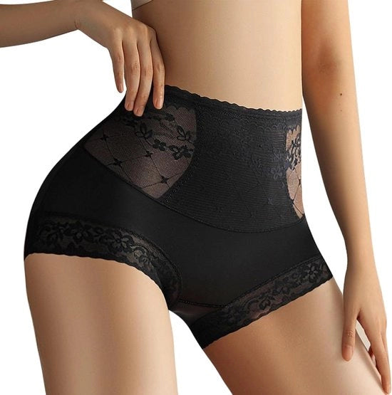 Slip con cintura alta per donna con controllo della pancia, comodo e elastico, per il comfort della vita quotidiana.
