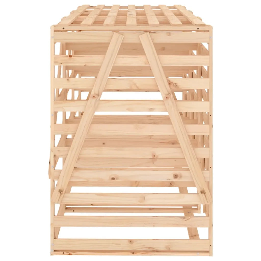 Copribidone Triplo in Legno Massello di Pino 3157691