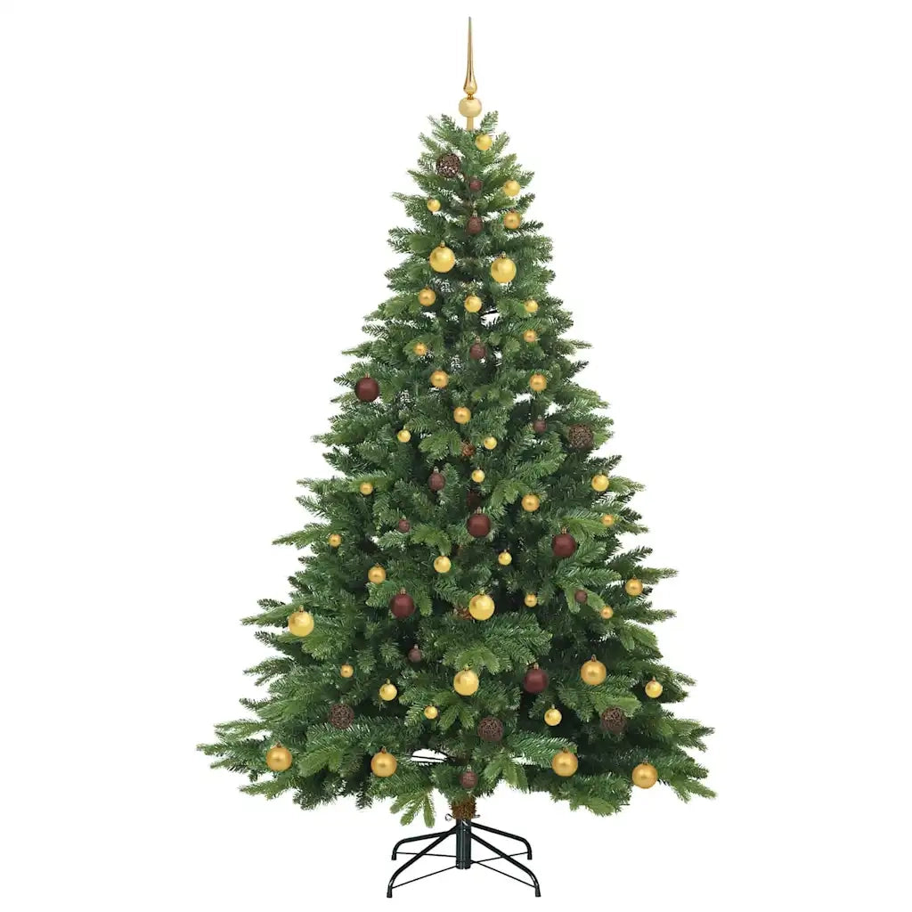 Albero di Natale artificiale con 300 LED Verde 210 cm PE e PVC 3397559