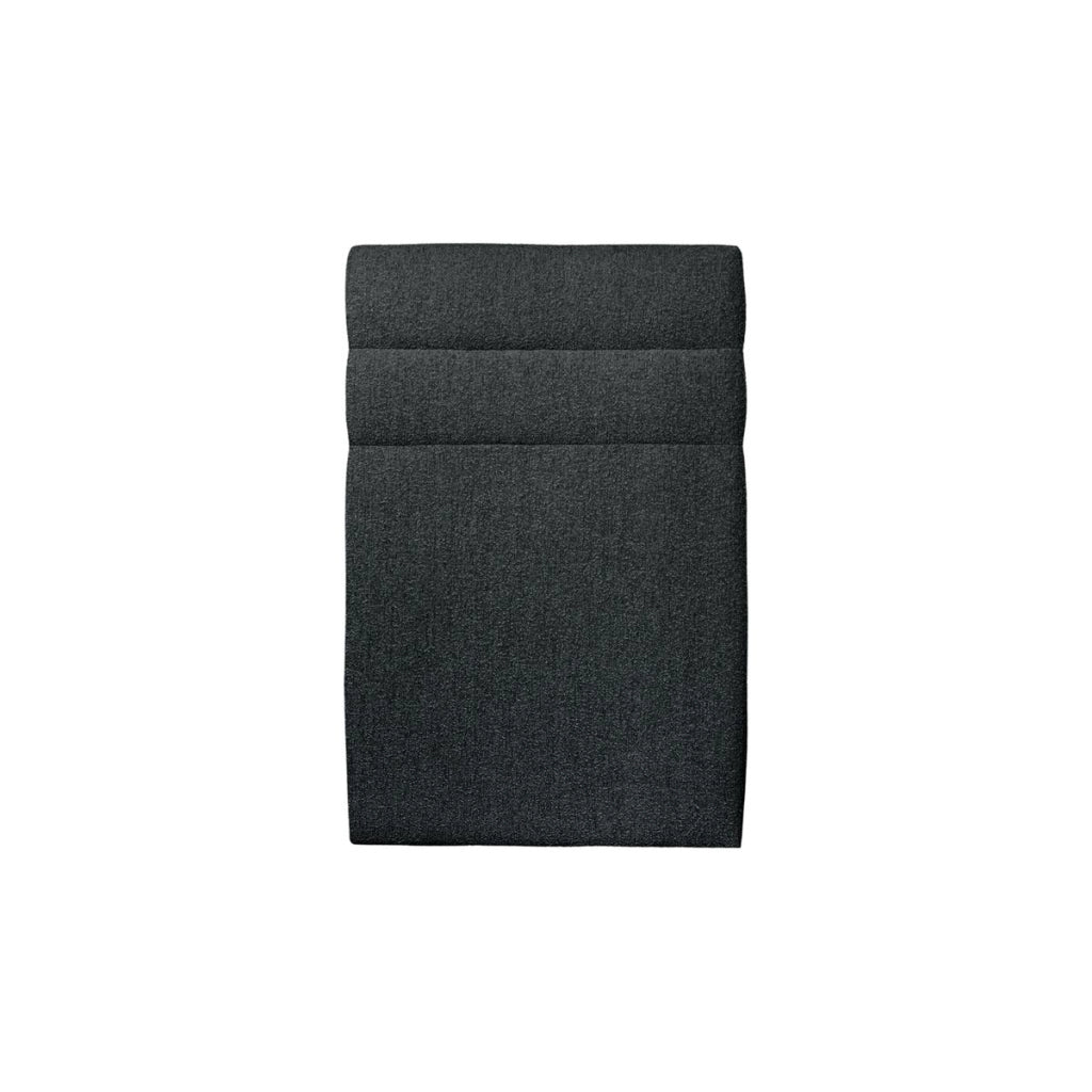 Letto 90x200 cm con testiera in linea - tessuto bouclé