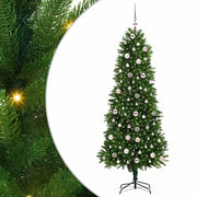 Albero di Natale | Decorazioni natalizie con 300 LED con supporto Verde 240 cm PE