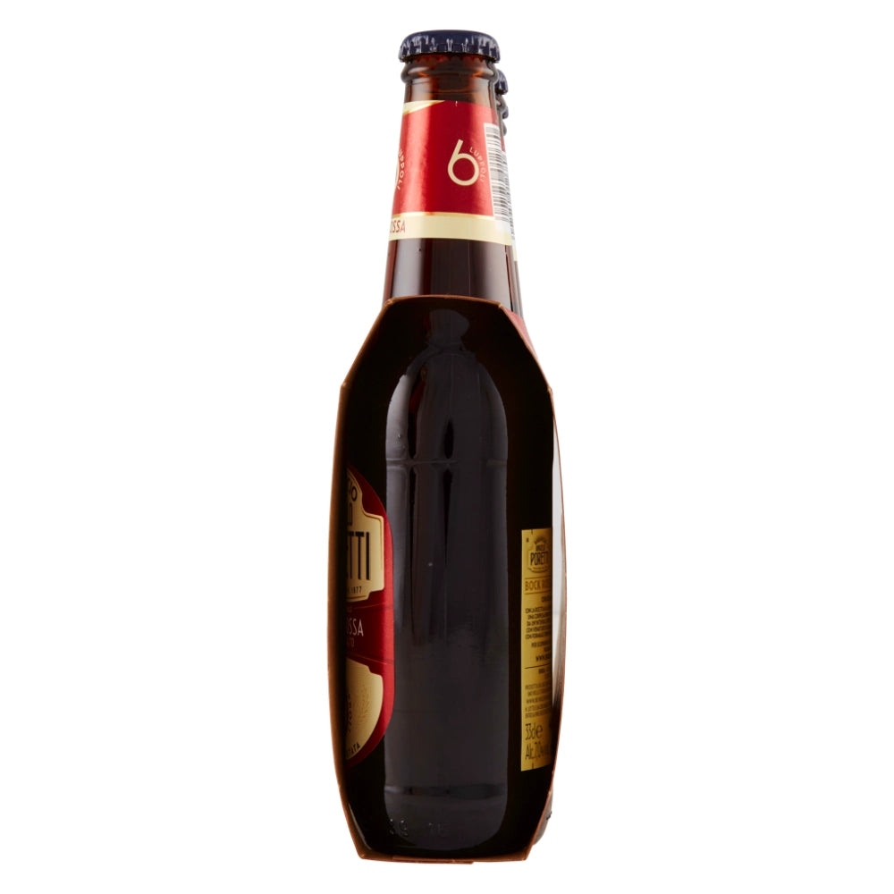 Birrificio angelo poretti birra 6 luppoli bock rossa 12 bottiglie da 33 cl