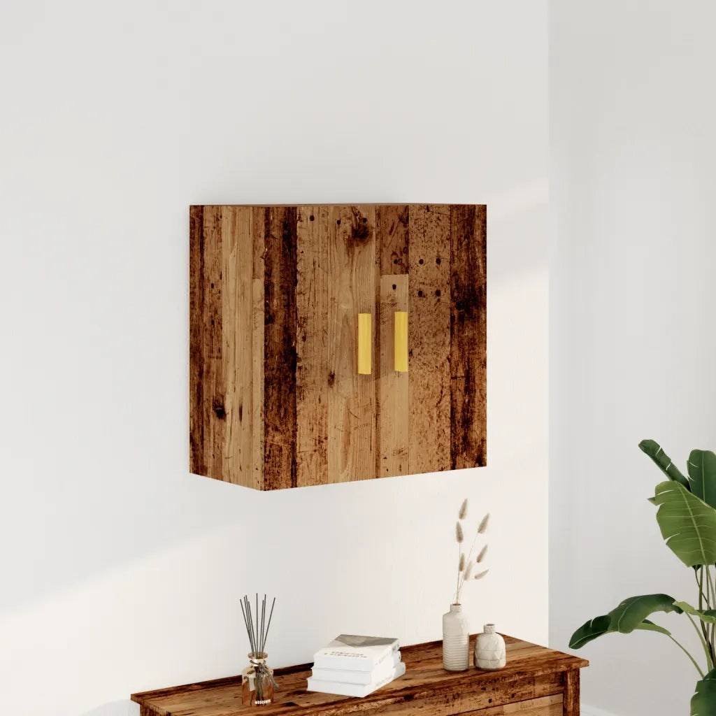 Armadietto a Muro Legno Vecchio 60x31x60 cm in Truciolato