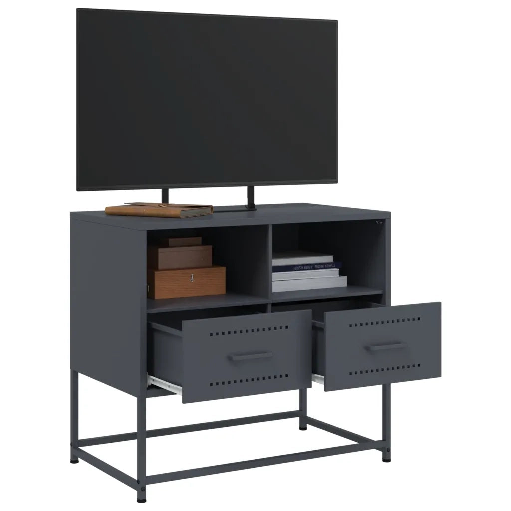 Mobile TV Antracite 68x39x60,5 cm in Acciaio