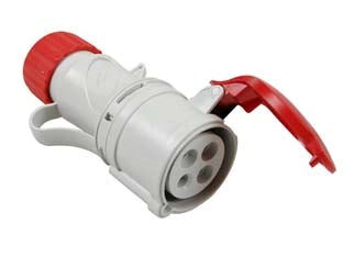 PRESA INDUSTRIALE VOLANTE ARGO ROSSA 3P+T CEE IP44- - 16A colore rosso 71104 - 2 pezzi FANTON