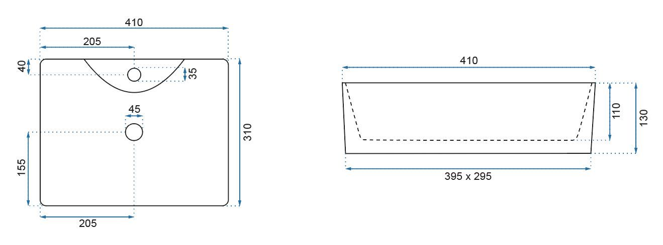 Lavabo Da Appoggio Rea Kelly Mini