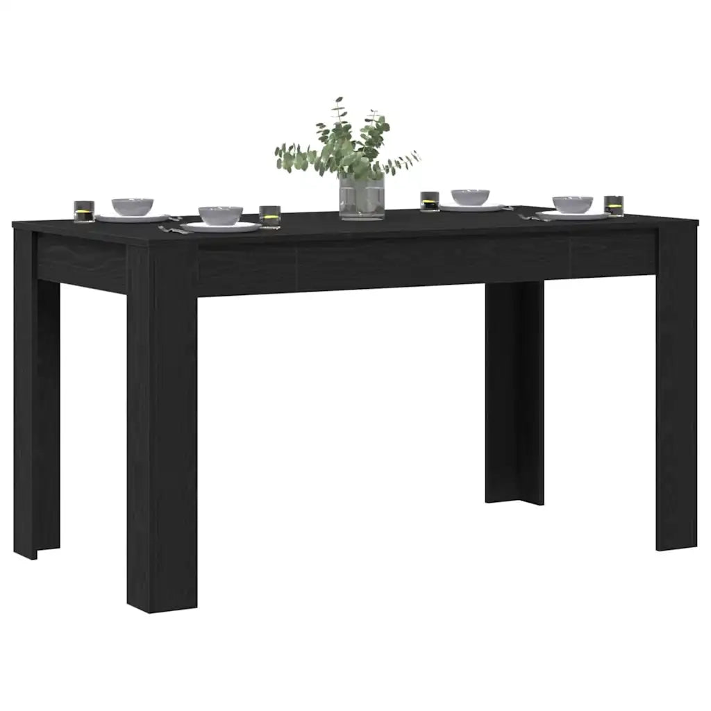 Tavolo da pranzo Rovere Nero 140 x 74,5 x 76 cm 862053