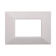 Placca Piramide Serie Moon 3P Colore Bianco Compatibile Con Bticino Axolute