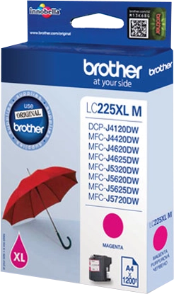 Brother LC225XLM cartuccia d'inchiostro 1 pz Originale Magenta
