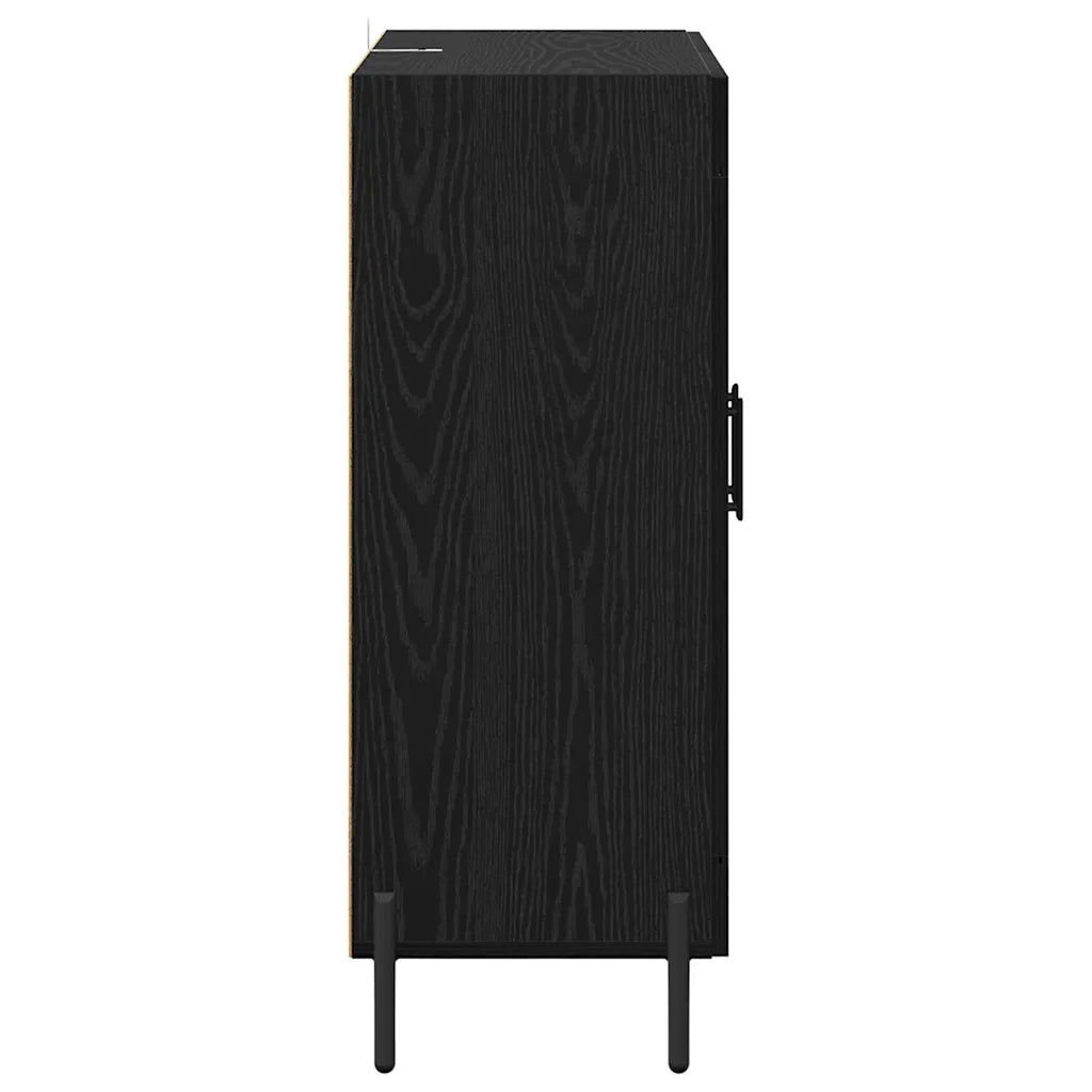 Credenza-Buffet-Armadio da cucina Rovere Nero 69,5 x 34 x 90 cm 453219