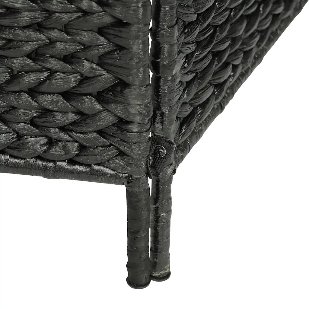 Divisorio Ambienti | Divider per stanze | Paravento a 4 Pannelli Nero154x160 cm in Giacinto d'Acqua