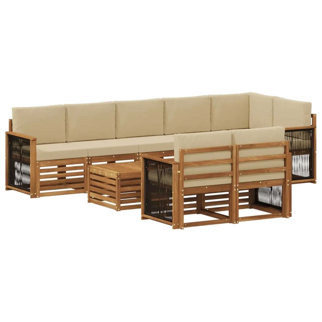 Set divani Legno di Acacia Massello 3384534