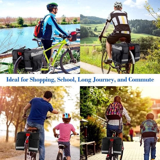 Borsa per bagaglio impermeabile - 28L - Accessori per zaini da bicicletta - Tasche per bicicletta con accessorio per portabagagli