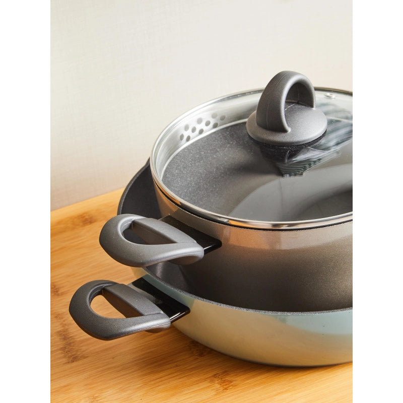 Set di 6 Casseruole 1 Manico E Coperchio Cooker 16 Cm