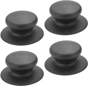 4 Pacchi di Maniglie in Bakelite con Accessori per Viti di Copertura di Pentola Maniglie di Sostituzione per Casserole (Nero)