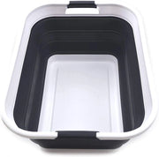 Wastebasket op poggiapiede - risparmio di spazio - 42 litri - nero - plastica