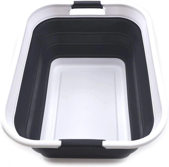 Wastebasket op poggiapiede - risparmio di spazio - 42 litri - nero - plastica