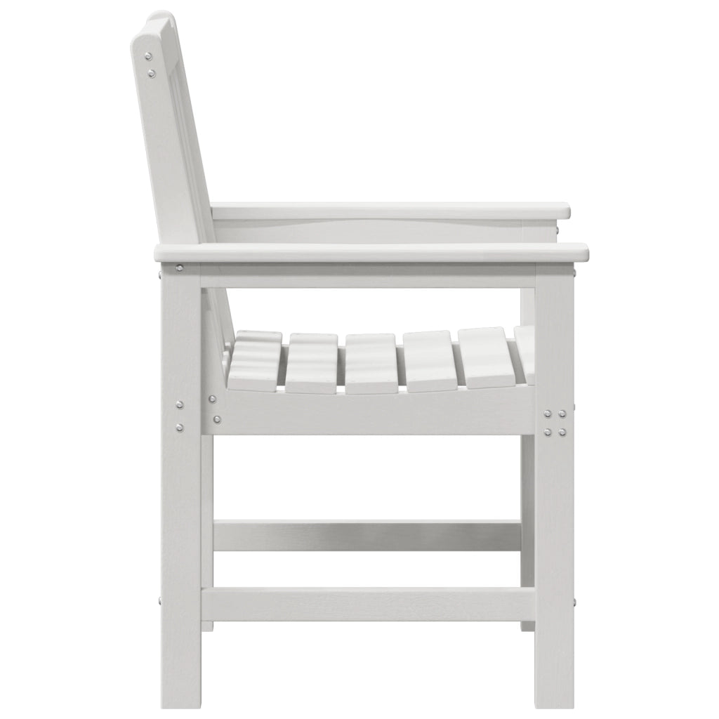 Sedie da Pranzo da Giardino  6 pcs Bianche 65.5x55.5x88 cm HDPE