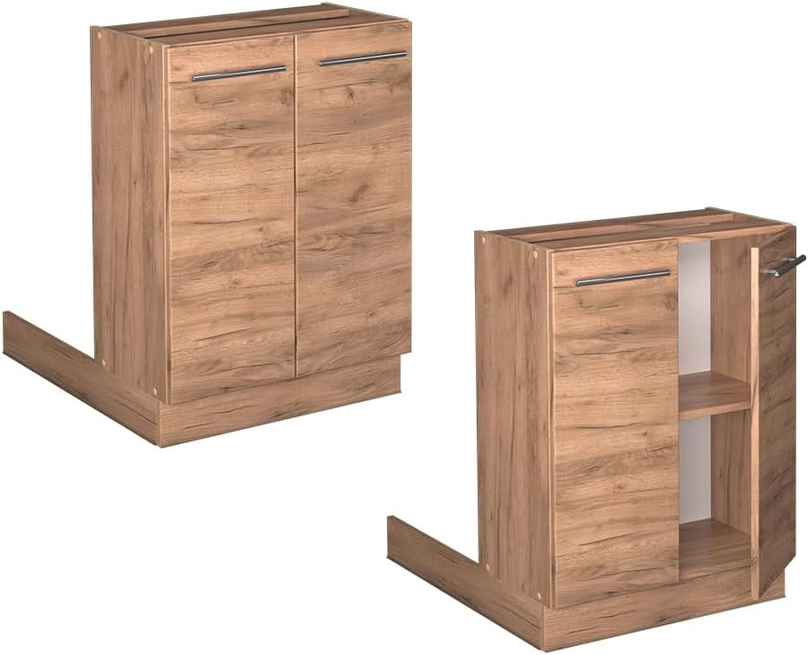 isola cucina Fame-Line, Quercia dorata, 60 cm senza piano di lavoro