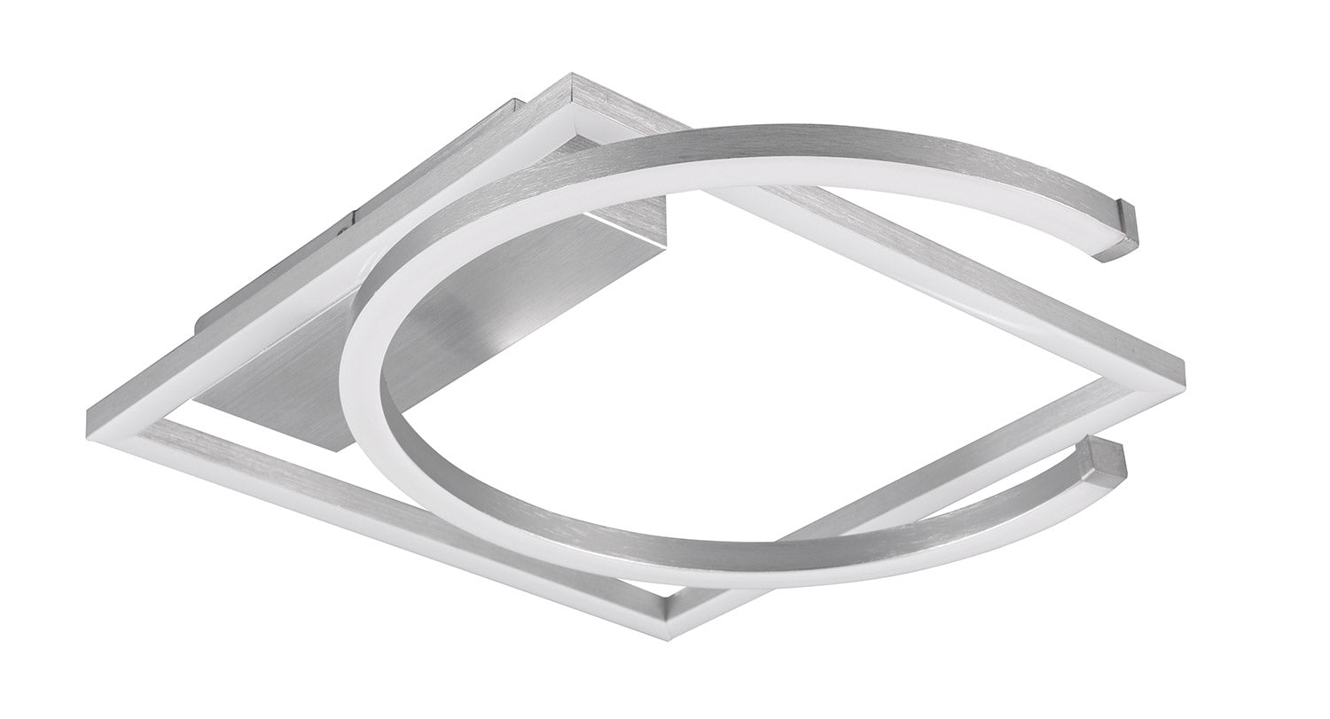 Plafoniera da Interno a LED SMD in Metallo Alluminio spazzolato