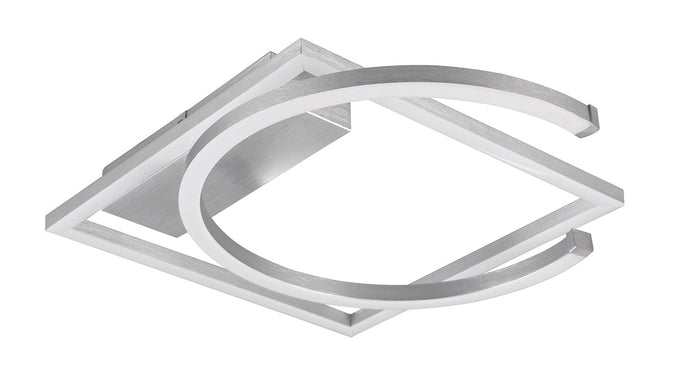 Plafoniera da Interno a LED SMD in Metallo Alluminio spazzolato