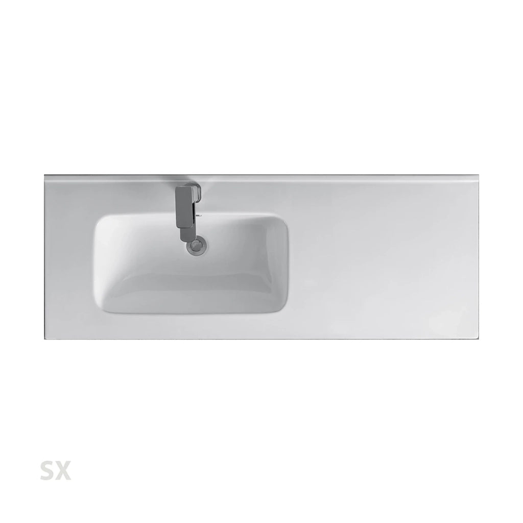 Consolle con vasca laterale LINPH Vasca Sx 121x46x18