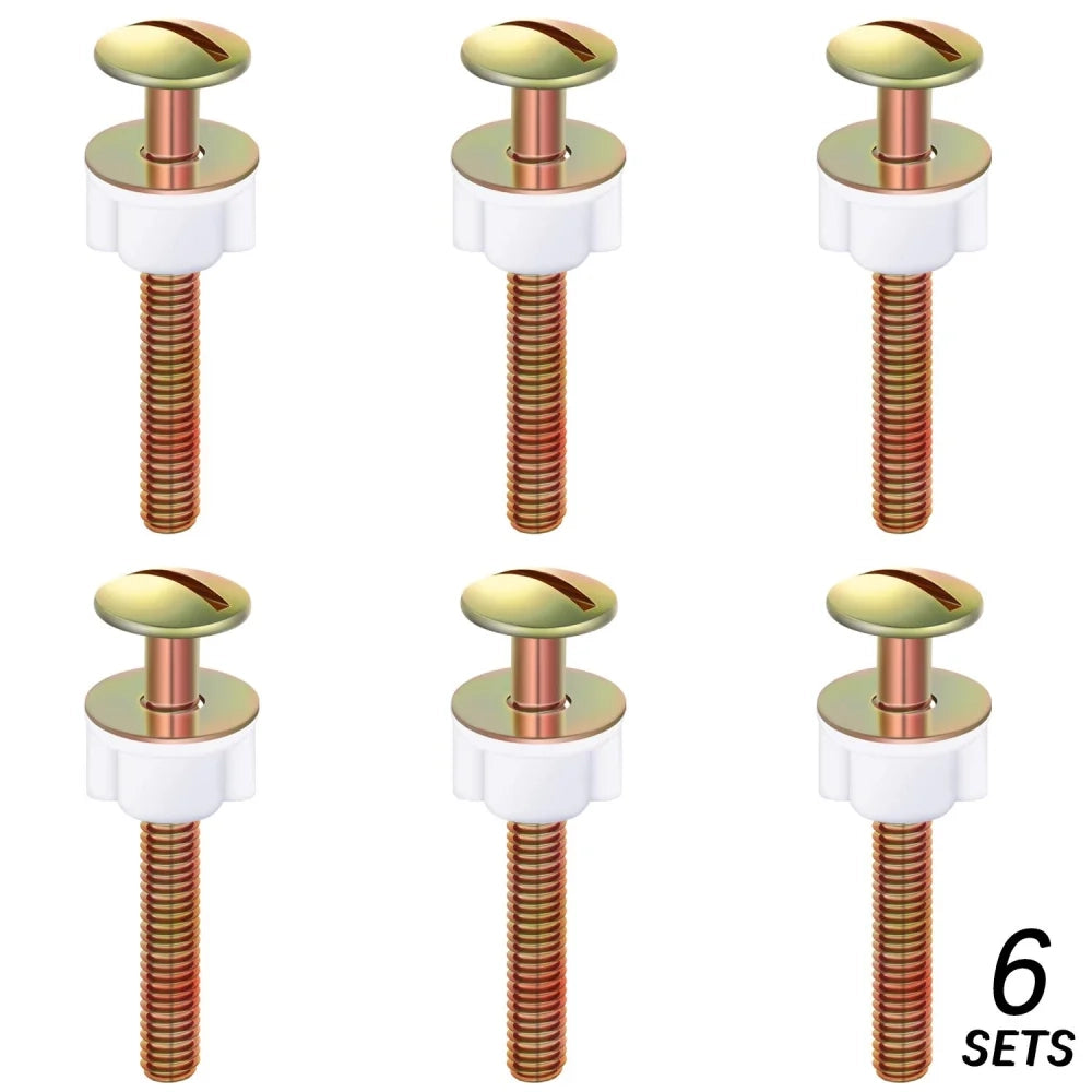 6 pacchi set di bulloni per wc viti bulloni universali impieghi