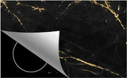 Protettore Induzione - Piastra di Protezione Induzione - 90x52 cm - Protezione Faccia Cucina - Marmerino Nero Oro - Accessori Cucina - Decorazione Cucina - Protezione Induzione - Mat Induzione - Protettore Induzione