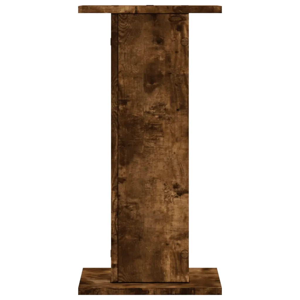 Supporti per piante | Sostegno per piante 2 pz Rovere Fumo 30x30x60 cm in Truciolato
