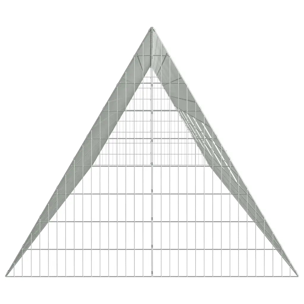 Gabbia per Conigli Argento 215 x 100 x 85 cm Acciaio zincato