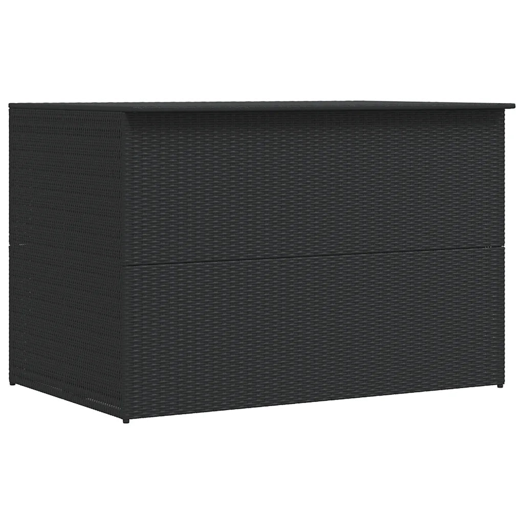 Baule da Giardino Nero 150x100x100 cm in Polyrattan