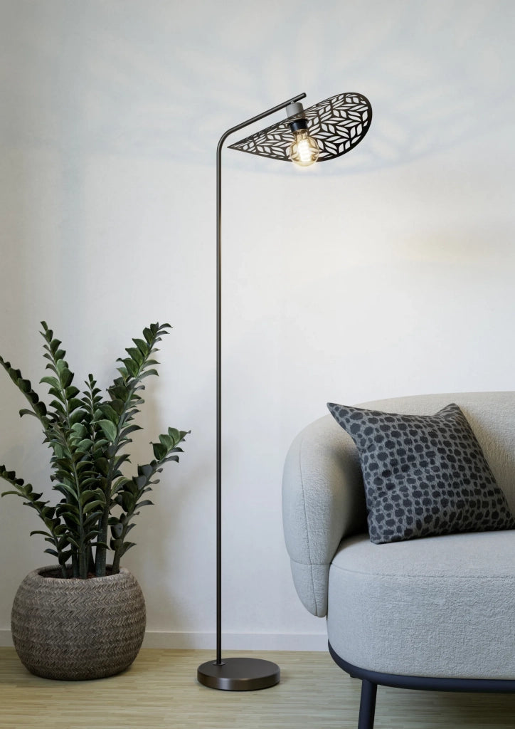 Piantana Industrial Minimal Swaby Acciaio Bronzo 1 Luce E27 Ip20