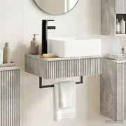 Lavabo da Parete Grigio Cemento 53 x 35 x 39 cm