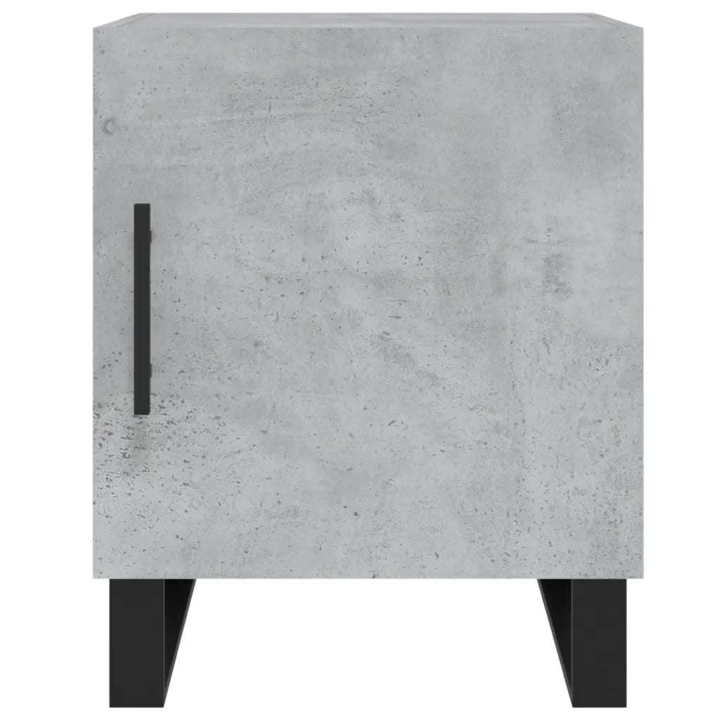 Comodini 2 pz-Set di 2 Tavolino da notte Grigio Cemento 40x40x50 cm in Legno Multistrato 100735