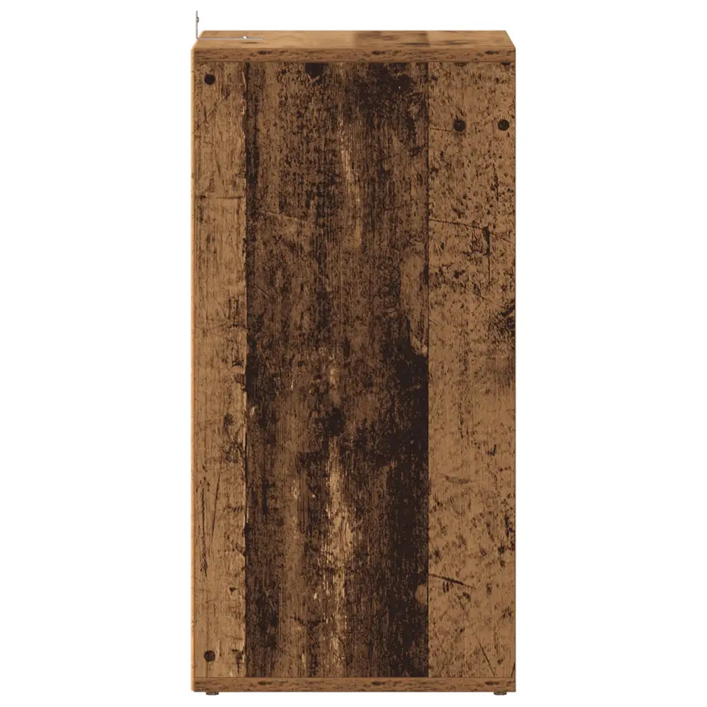 vidaXL Scarpiera Legno Antico 32x35x70 cm in Legno Multistrato