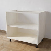 Mobile Base 90 Senza Anta. H 72 Cm L 90 Cm P 55.5 Cm. Spedizione In Kit Larice Bianco