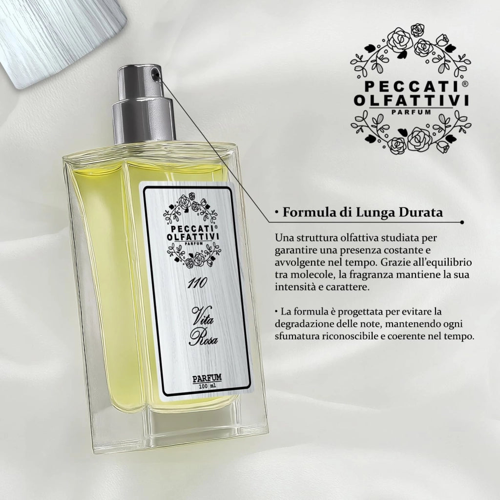 PECCATI OLFATTIVI N.110 Profumo Donna Equivalente La Vie Est Belle – Parfum 100 ml, 30% Essenza Pura, Fragranza Femminile Intensa e Persistente, Lunga Durata