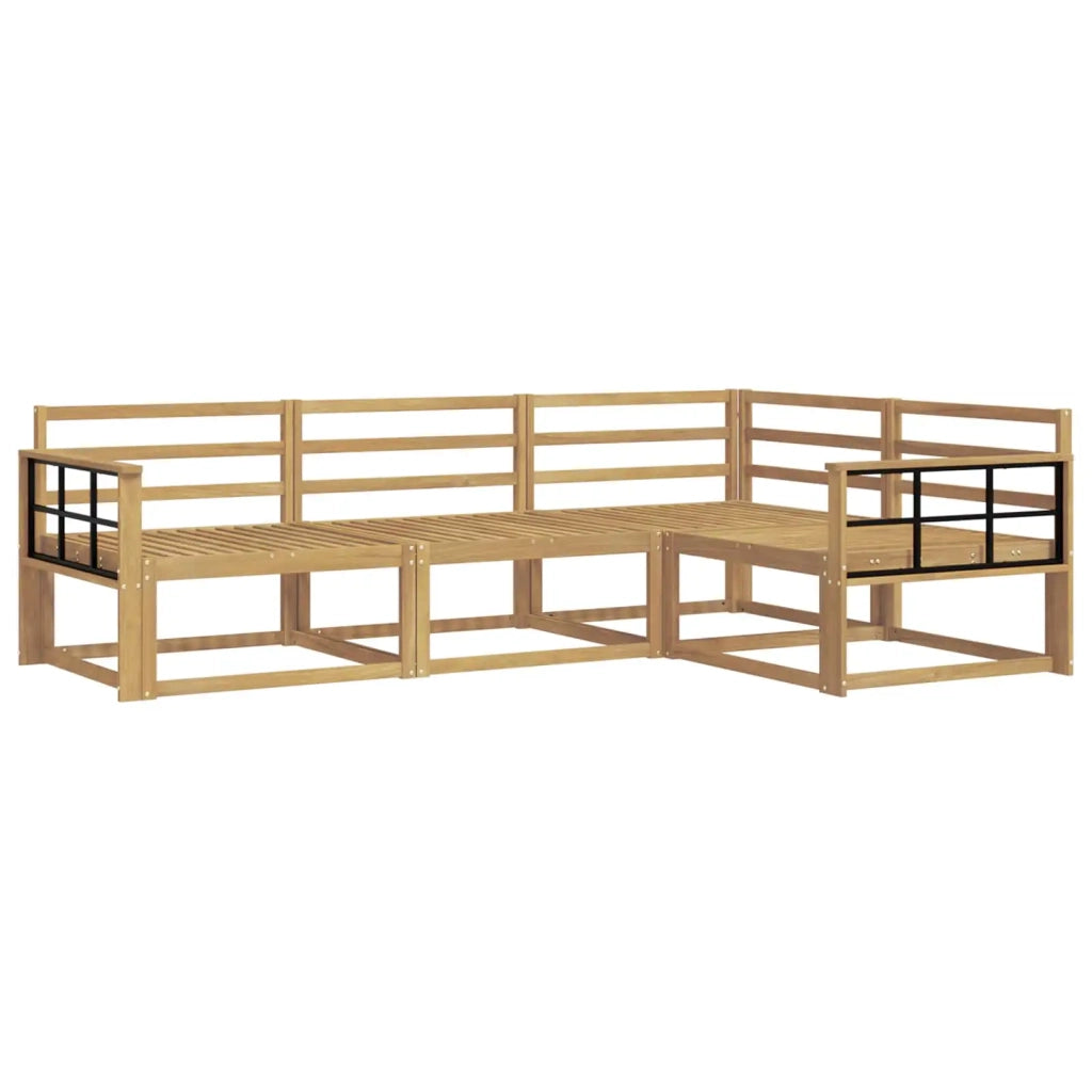 Set di divani da esterno 4 pcs Bianco 247,5 x 168,5 x 73 cm 3386383