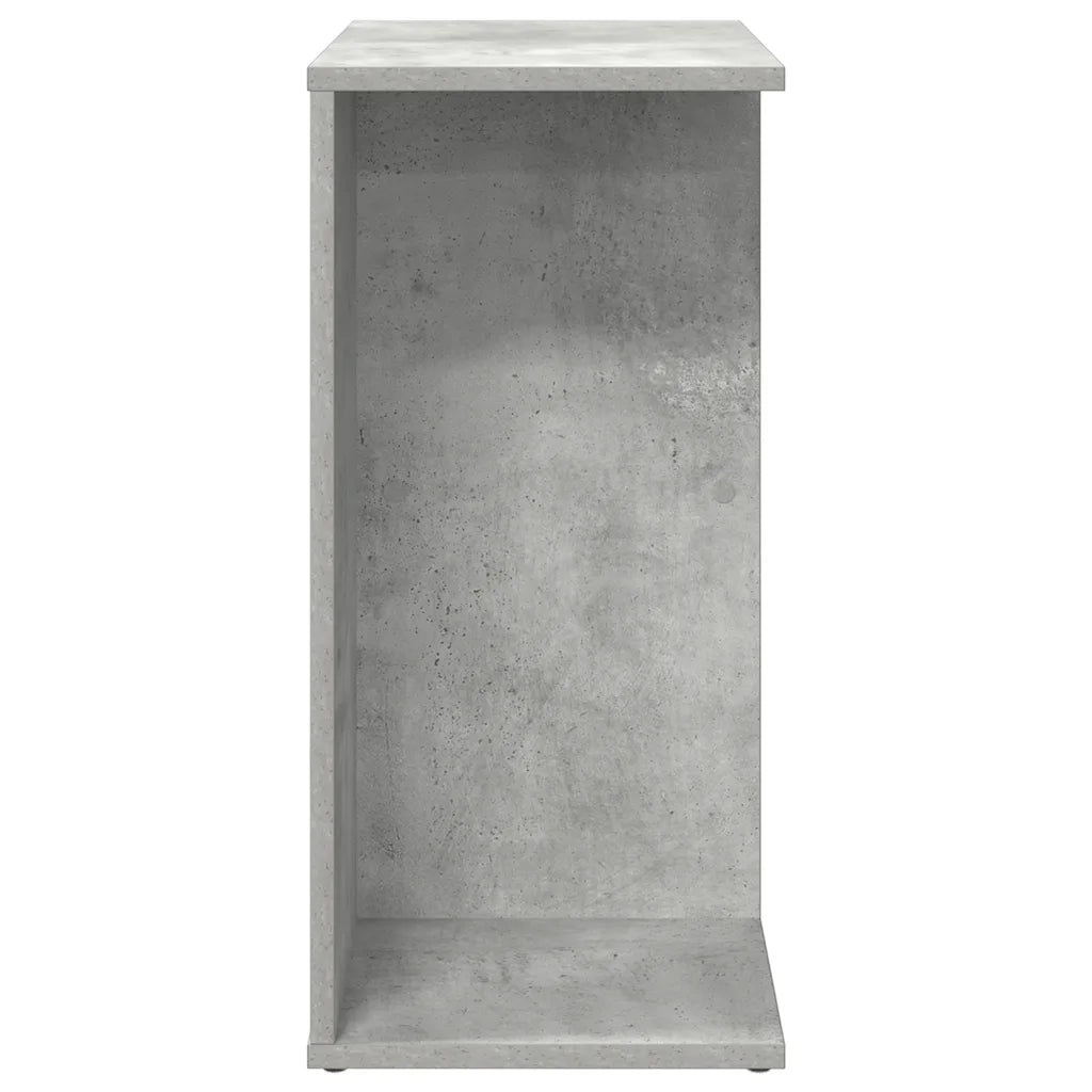 Comodino-Tavolino da notte Grigio Cemento 46,5x29x61 cm in Legno Multistrato