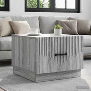 Tavolino da salotto con cassetto Grigio Sonoma 49 x 50 x 37 cm 895431