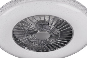 Plafoniera Ventilatore da Interno a led in Plastica