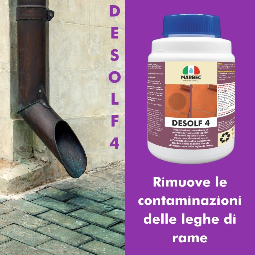 Smacchiatore per materiali lapidei DESOLF4   1KGx4Pz