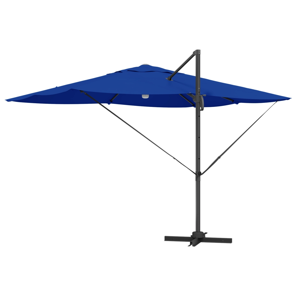 Ombrello a Sbalzo Blu Azure Blu azzurro Tessuto in poliestere